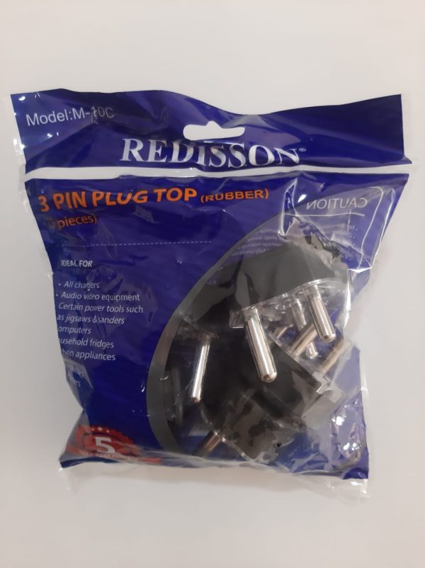 3 Pin Plug Tops ( Rubber) Price per each Plug