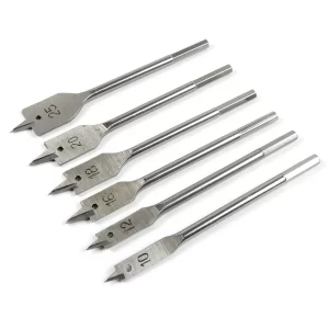 6pc Flat Wood Drill Bit Sets