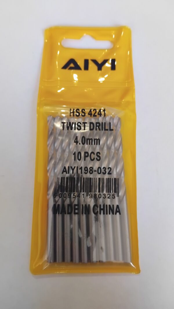 4mm HSS Drill bits - 10 pack