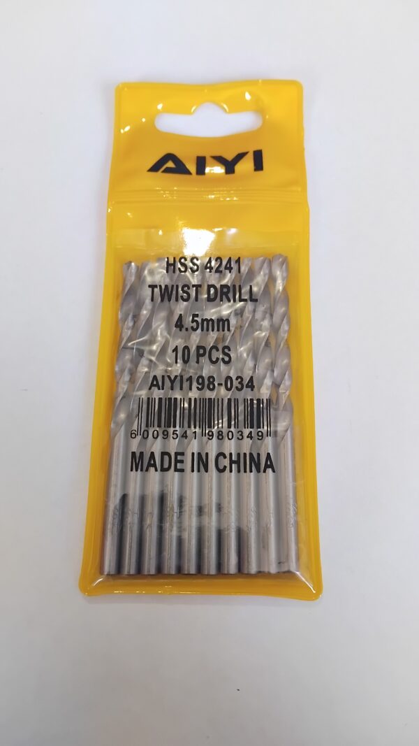 4.5mm HSS Drill Bit - 10 pack