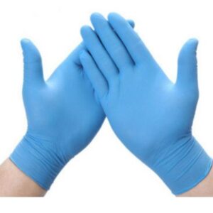 Latex gloves - powder free - box of 100 pairs - size large